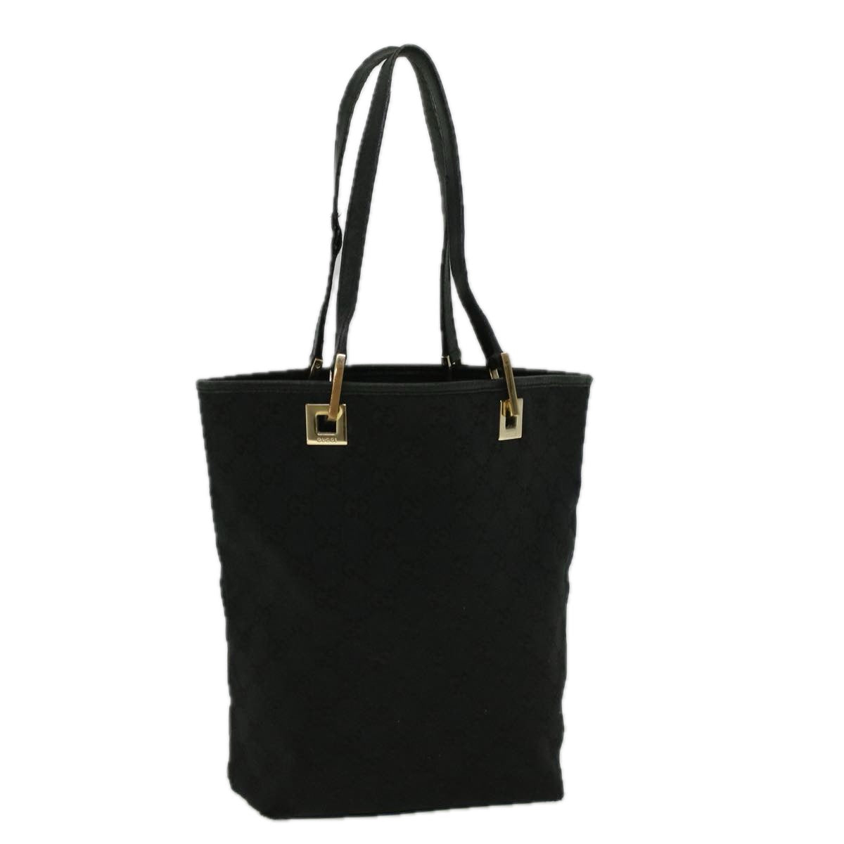 GUCCI GG Canvas Tote Bag Black 002 1099 002214 58784