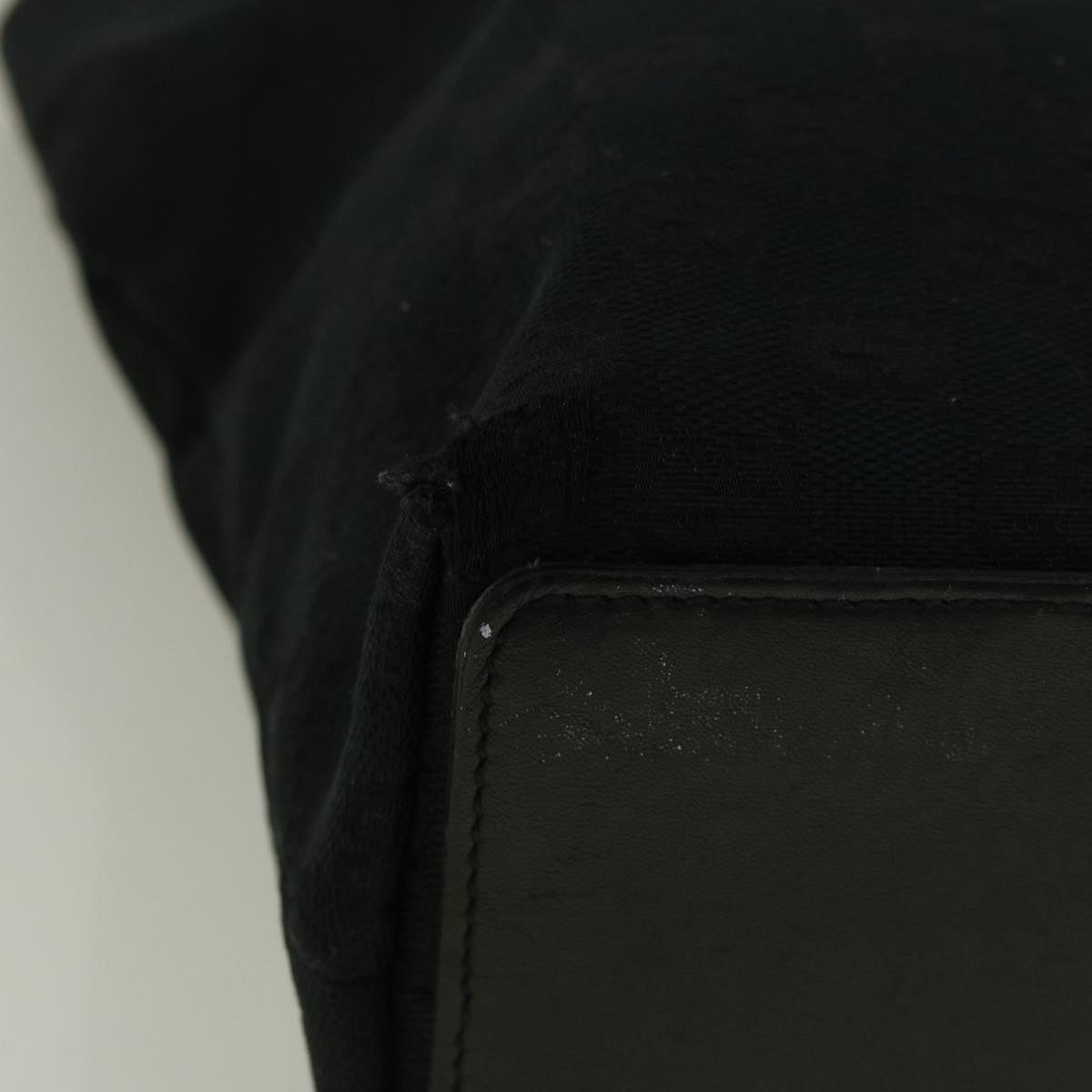 GUCCI GG Canvas Tote Bag Black 002 1099 002214 58784