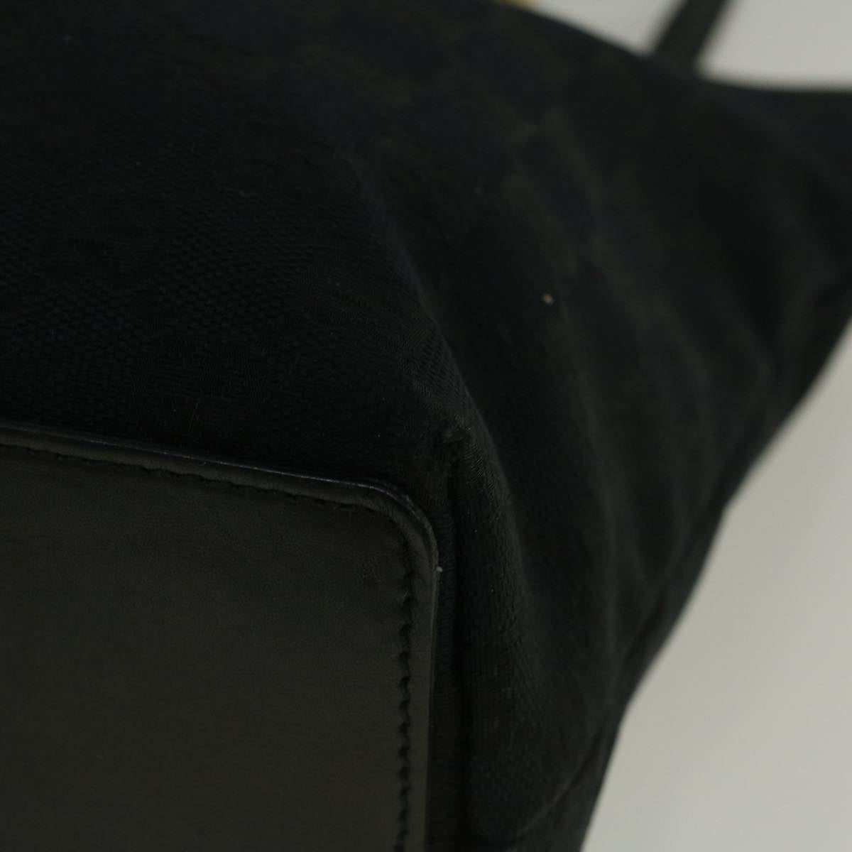 GUCCI GG Canvas Tote Bag Black 002 1099 002214 58784