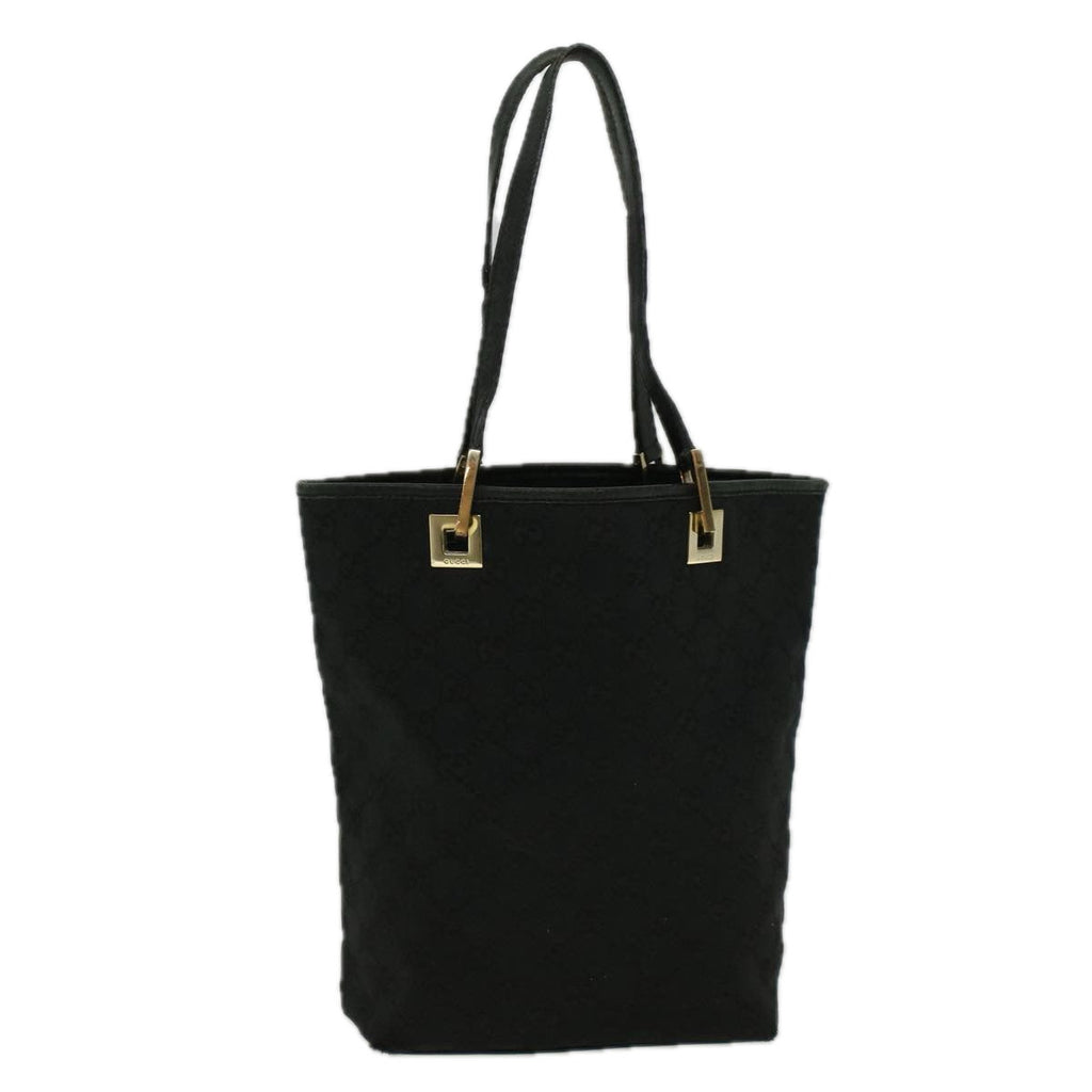 GUCCI GG Canvas Tote Bag Black 002 1099 002214 58784
