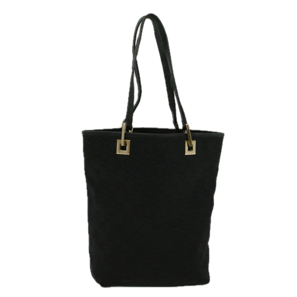 GUCCI GG Canvas Tote Bag Black 002 1099 002214 58784