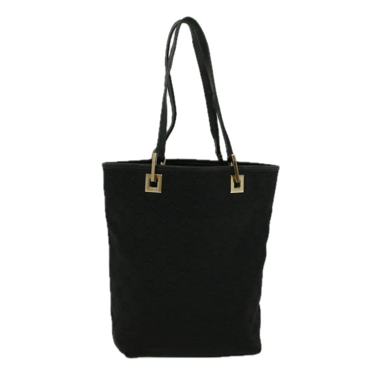 GUCCI GG Canvas Tote Bag Black 002 1099 002214 58784