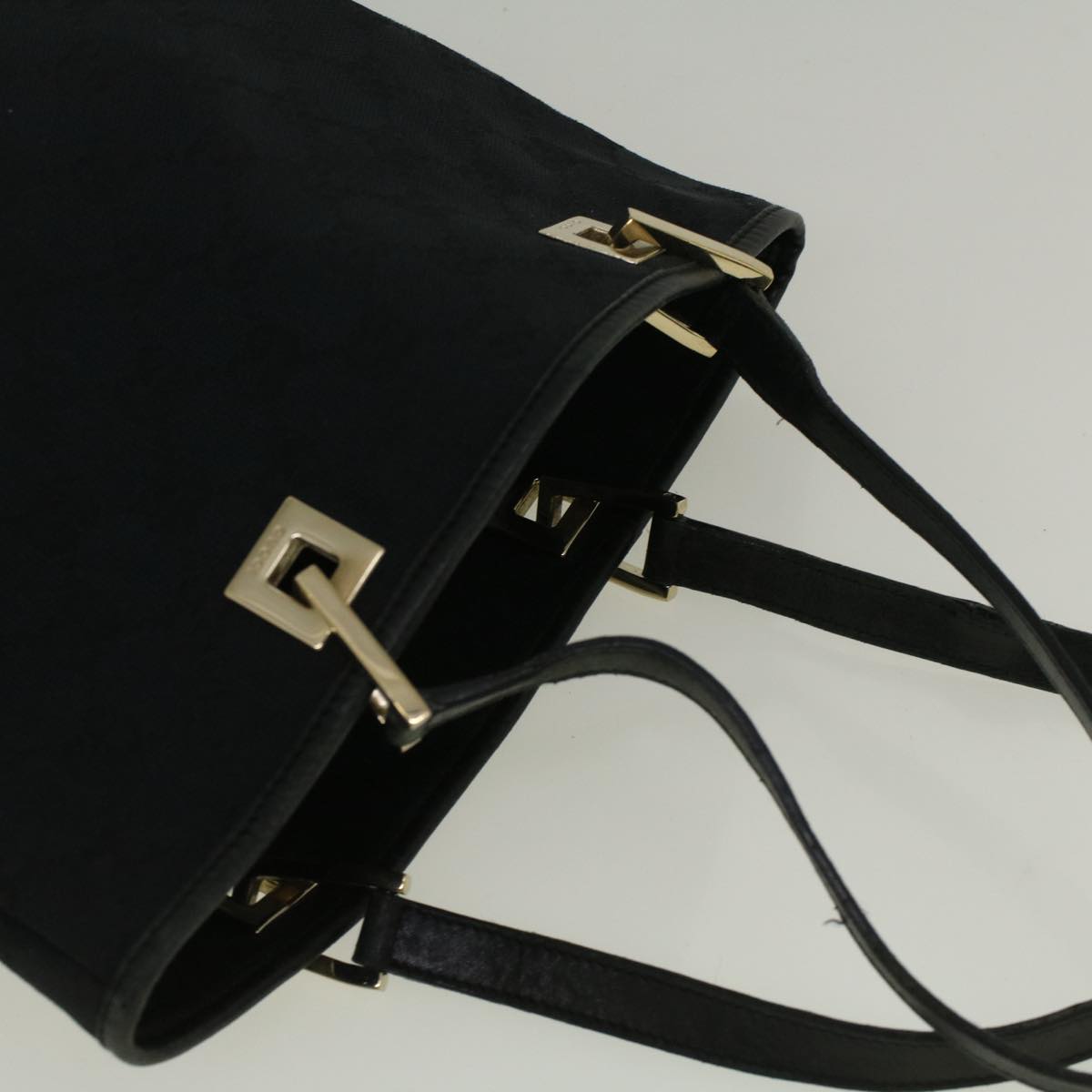 GUCCI GG Canvas Tote Bag Black 002 1099 002214 58784