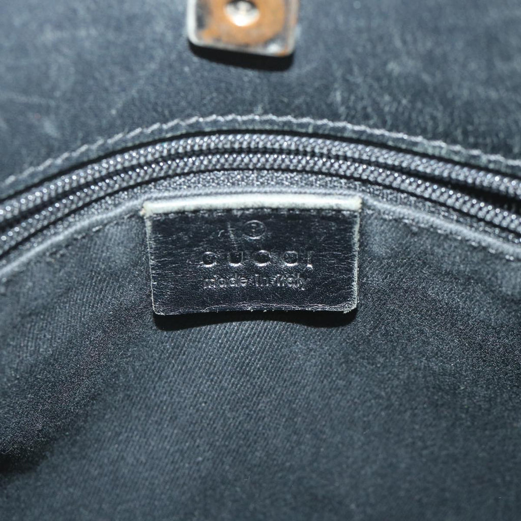 GUCCI GG Canvas Shoulder Bag Black 91762 58786