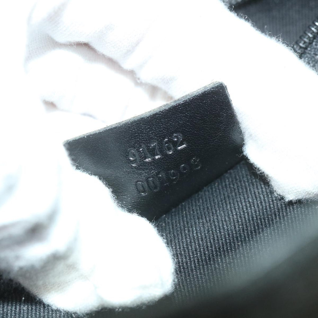 GUCCI GG Canvas Shoulder Bag Black 91762 58786