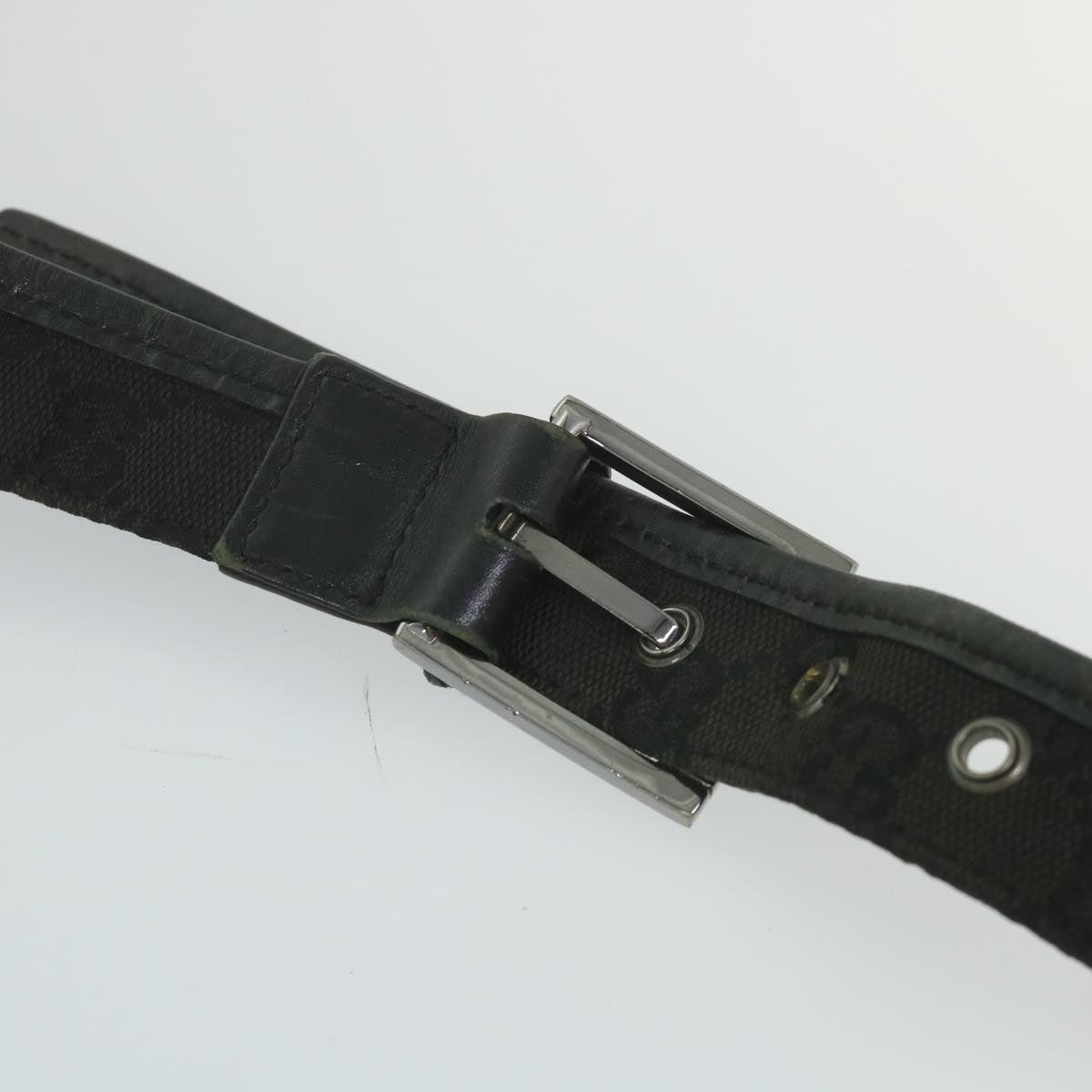 GUCCI GG Canvas Shoulder Bag Black 91762 58786