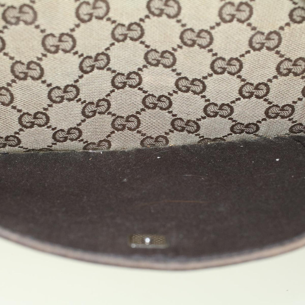 GUCCI GG Canvas Shoulder Bag Beige 145856 58787
