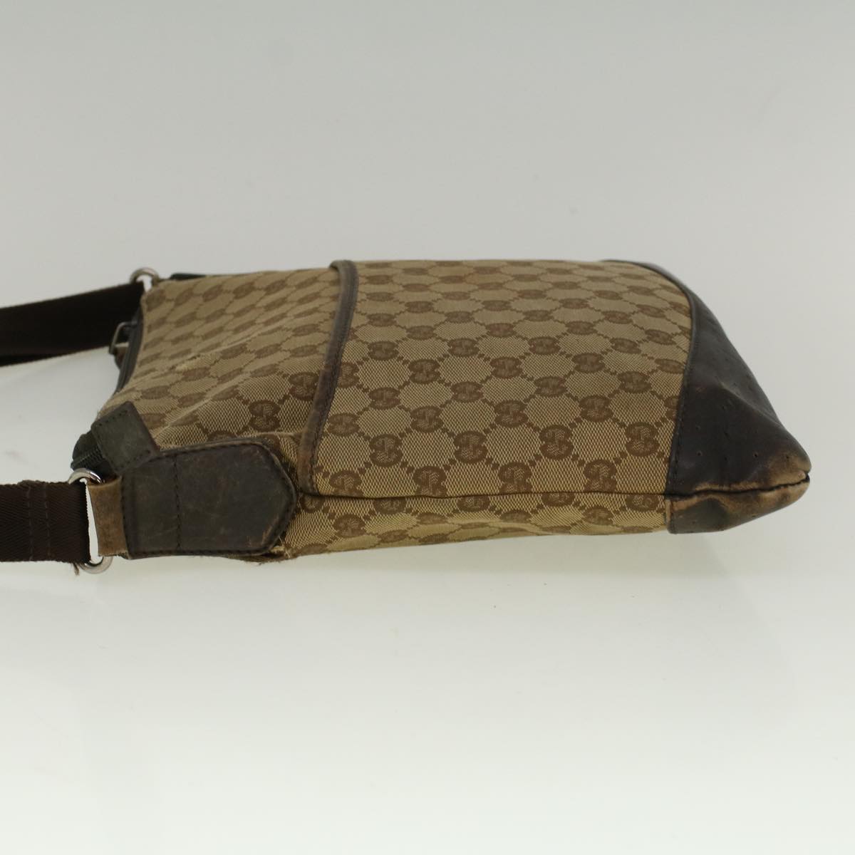 GUCCI GG Canvas Shoulder Bag Beige 145856 58787