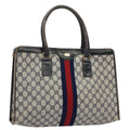 GUCCI GG Supreme Sherry Line Tote Bag Red Navy Gray 002 4083 39 58788