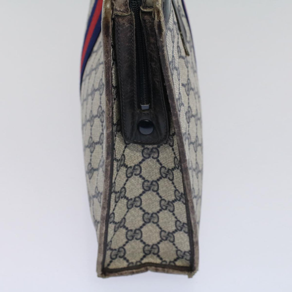 GUCCI GG Supreme Sherry Line Tote Bag Red Navy Gray 002 4083 39 58788
