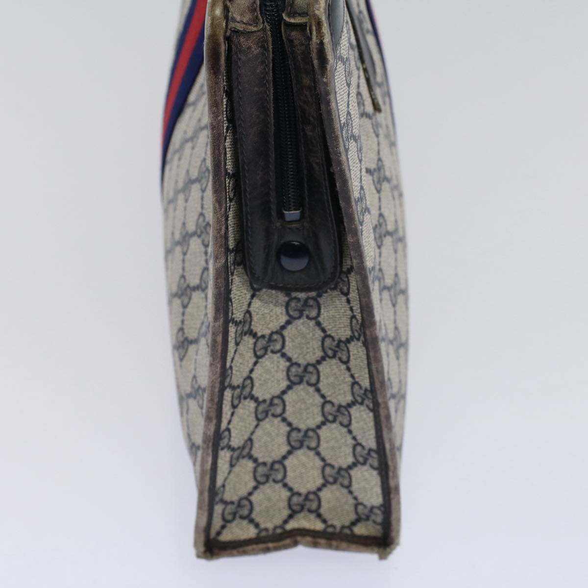 GUCCI GG Supreme Sherry Line Tote Bag Red Navy Gray 002 4083 39 58788
