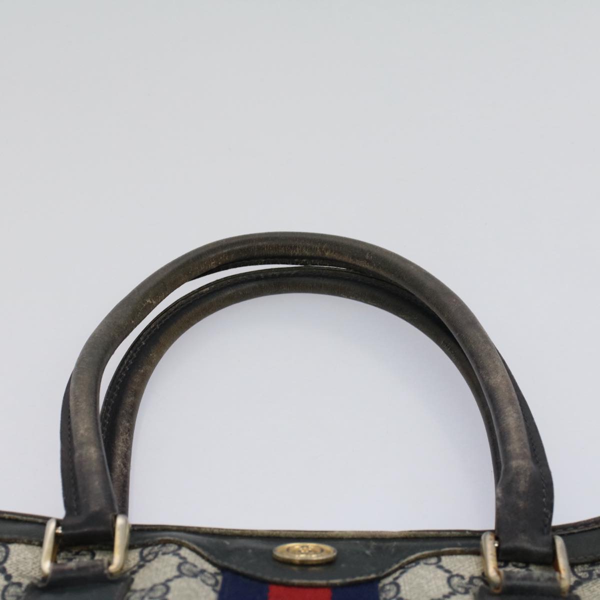GUCCI GG Supreme Sherry Line Tote Bag Red Navy Gray 002 4083 39 58788
