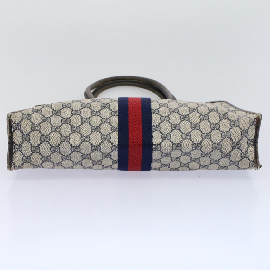 GUCCI GG Supreme Sherry Line Tote Bag Red Navy Gray 002 4083 39 58788