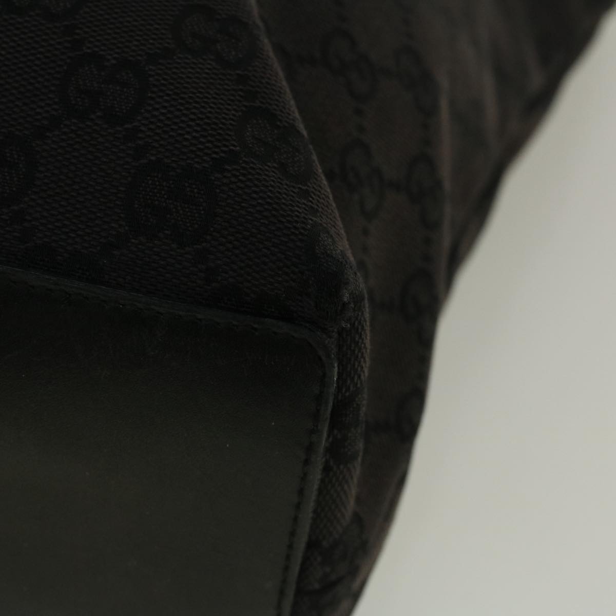GUCCI GG Canvas Tote Bag Black 002 1098 3444 58793