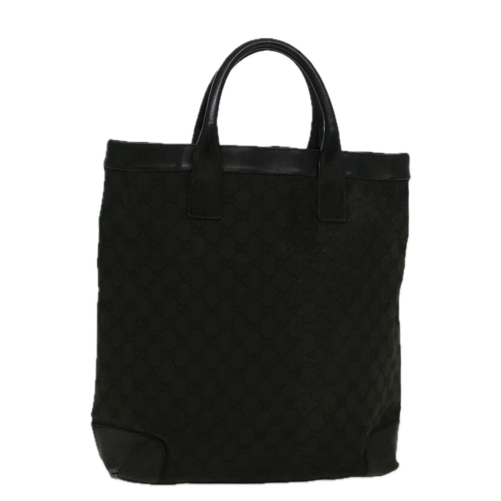 GUCCI GG Canvas Tote Bag Canvas Black 002 1121 1669 58794