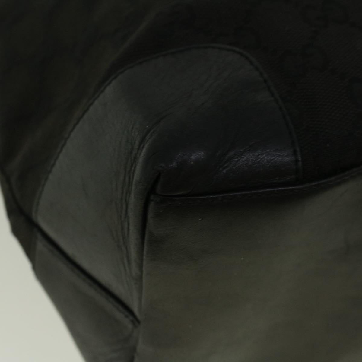 GUCCI GG Canvas Tote Bag Canvas Black 002 1121 1669 58794