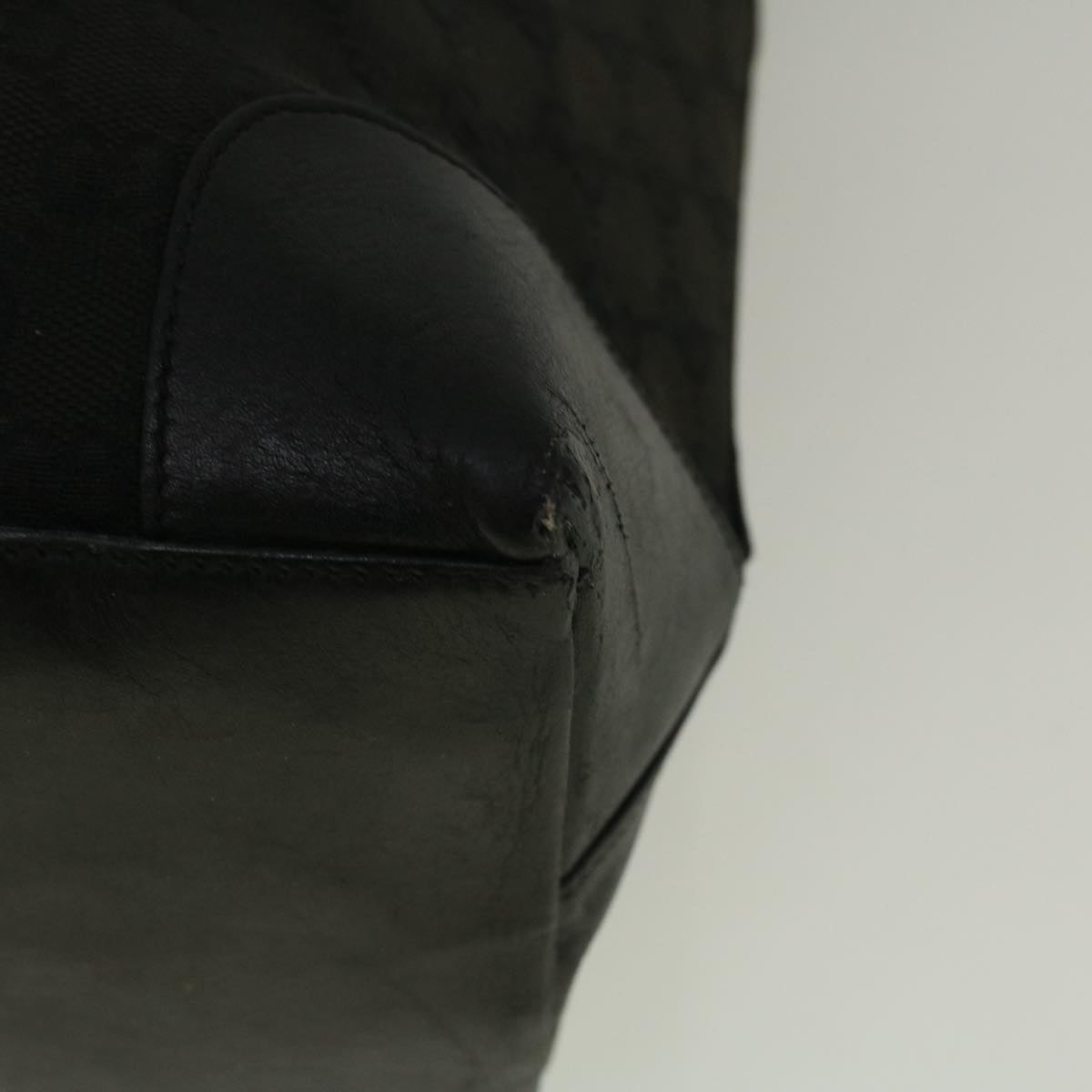 GUCCI GG Canvas Tote Bag Canvas Black 002 1121 1669 58794