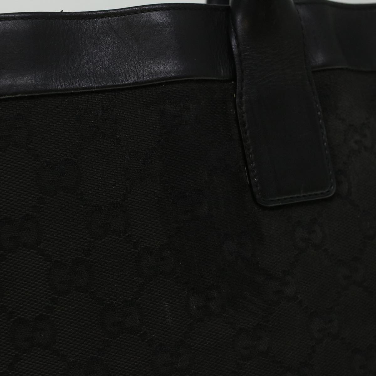 GUCCI GG Canvas Tote Bag Canvas Black 002 1121 1669 58794