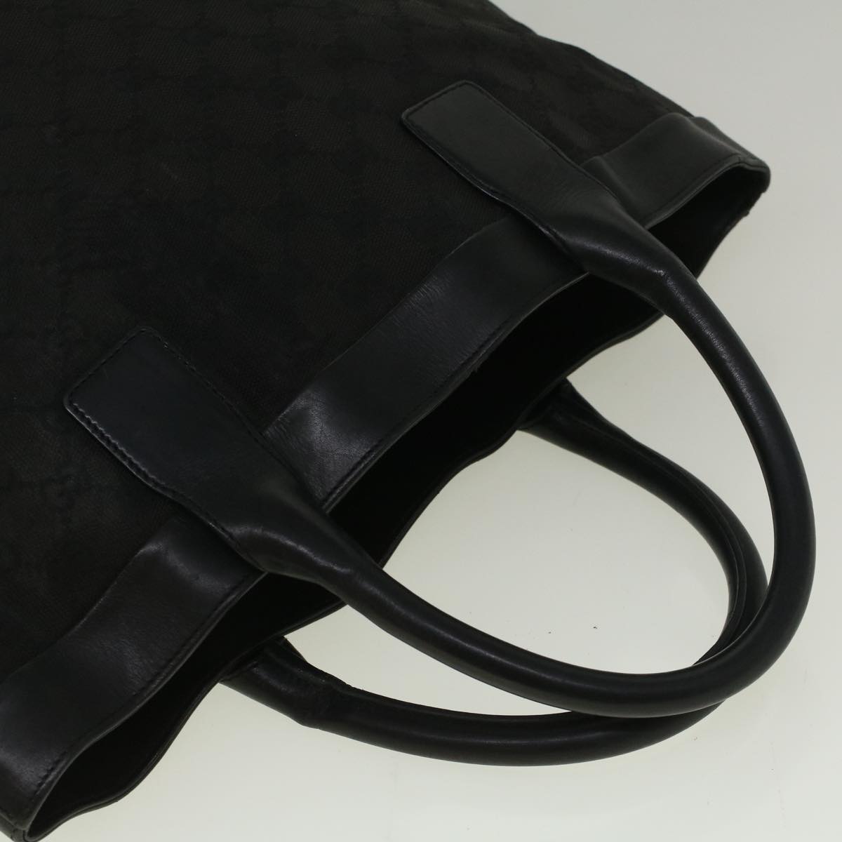 GUCCI GG Canvas Tote Bag Canvas Black 002 1121 1669 58794