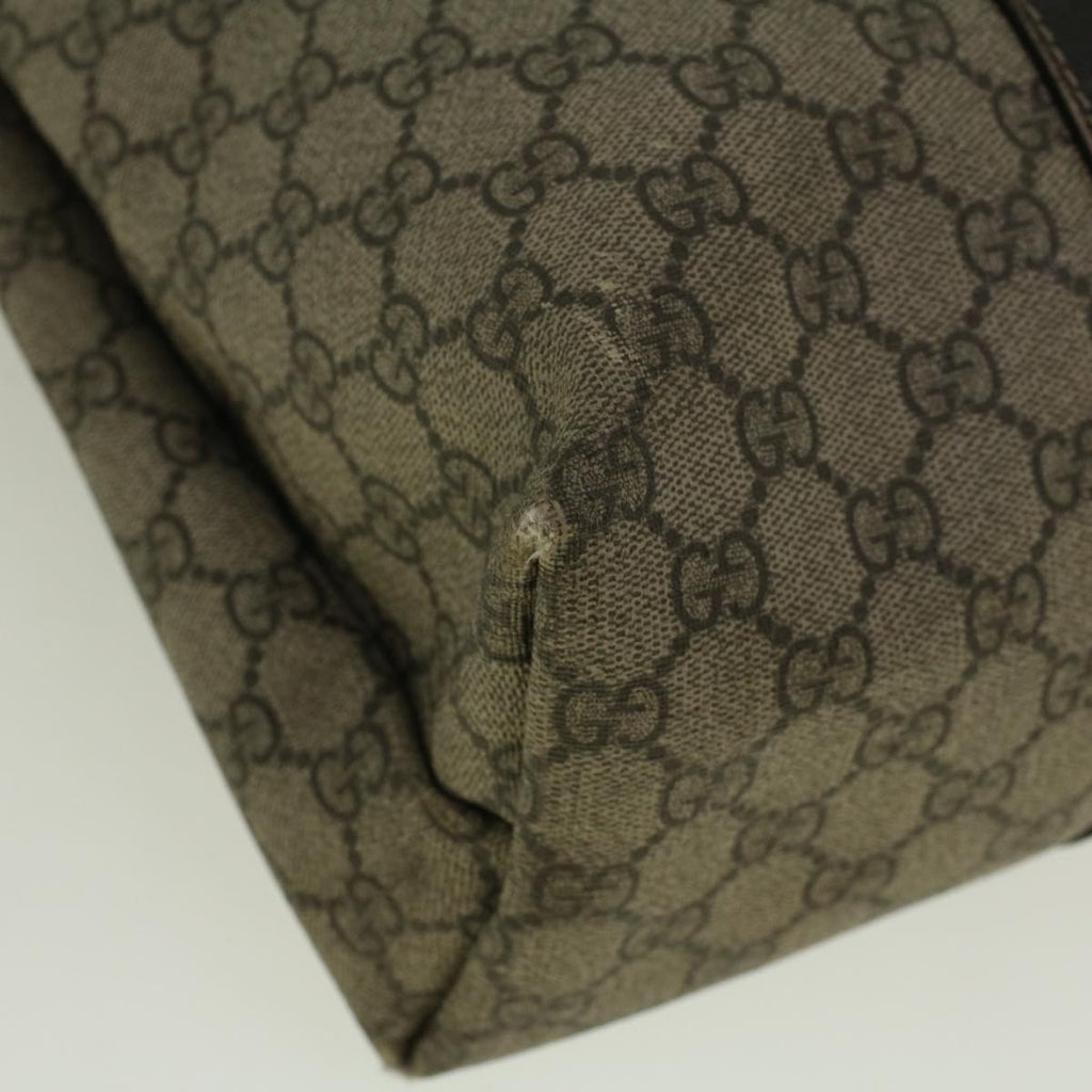 GUCCI GG Supreme Tote Bag PVC Leather Beige 223668 58795