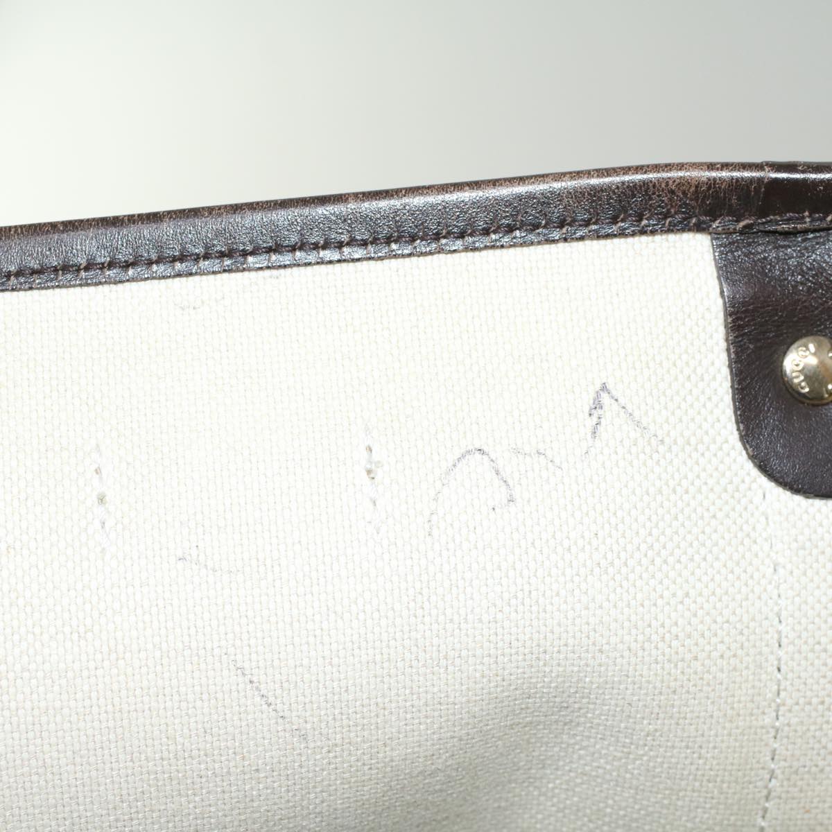 GUCCI GG Supreme Tote Bag PVC Leather Beige 223668 58795