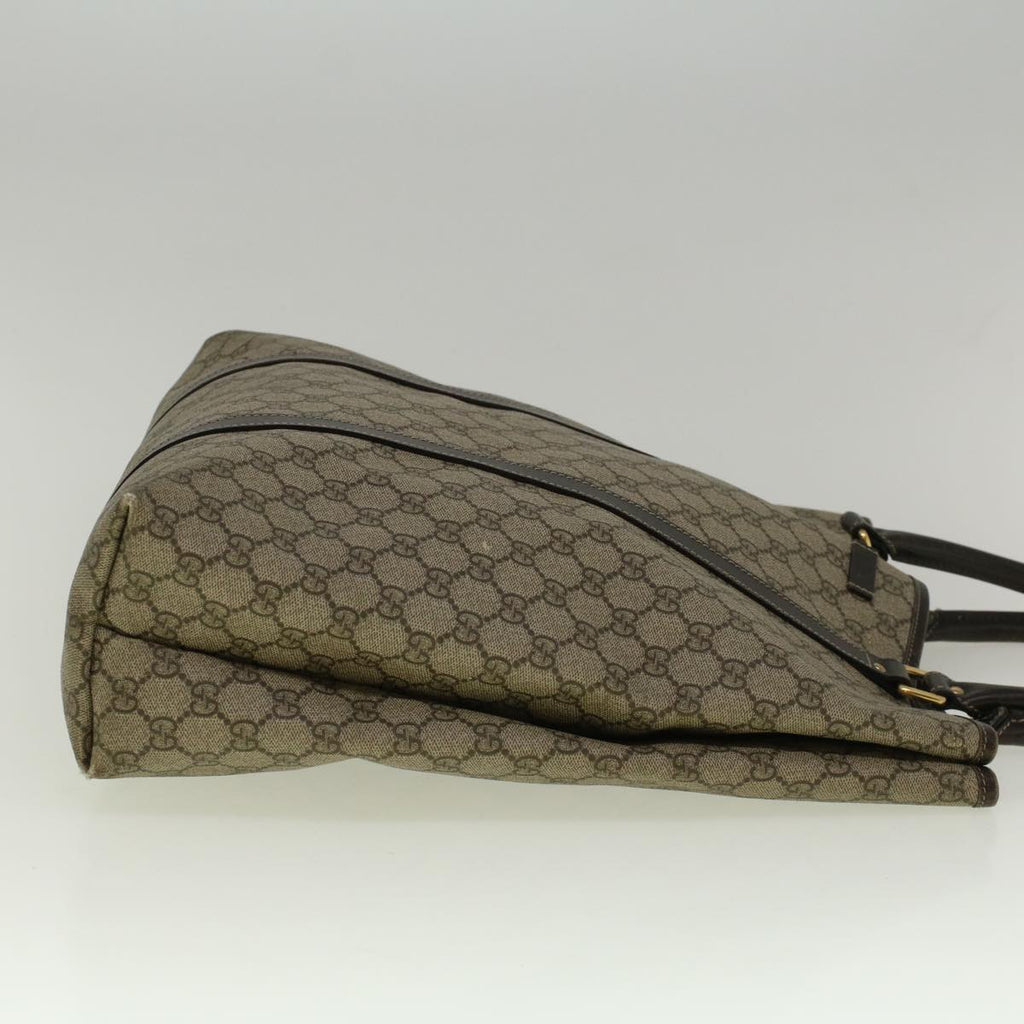 GUCCI GG Supreme Tote Bag PVC Leather Beige 223668 58795
