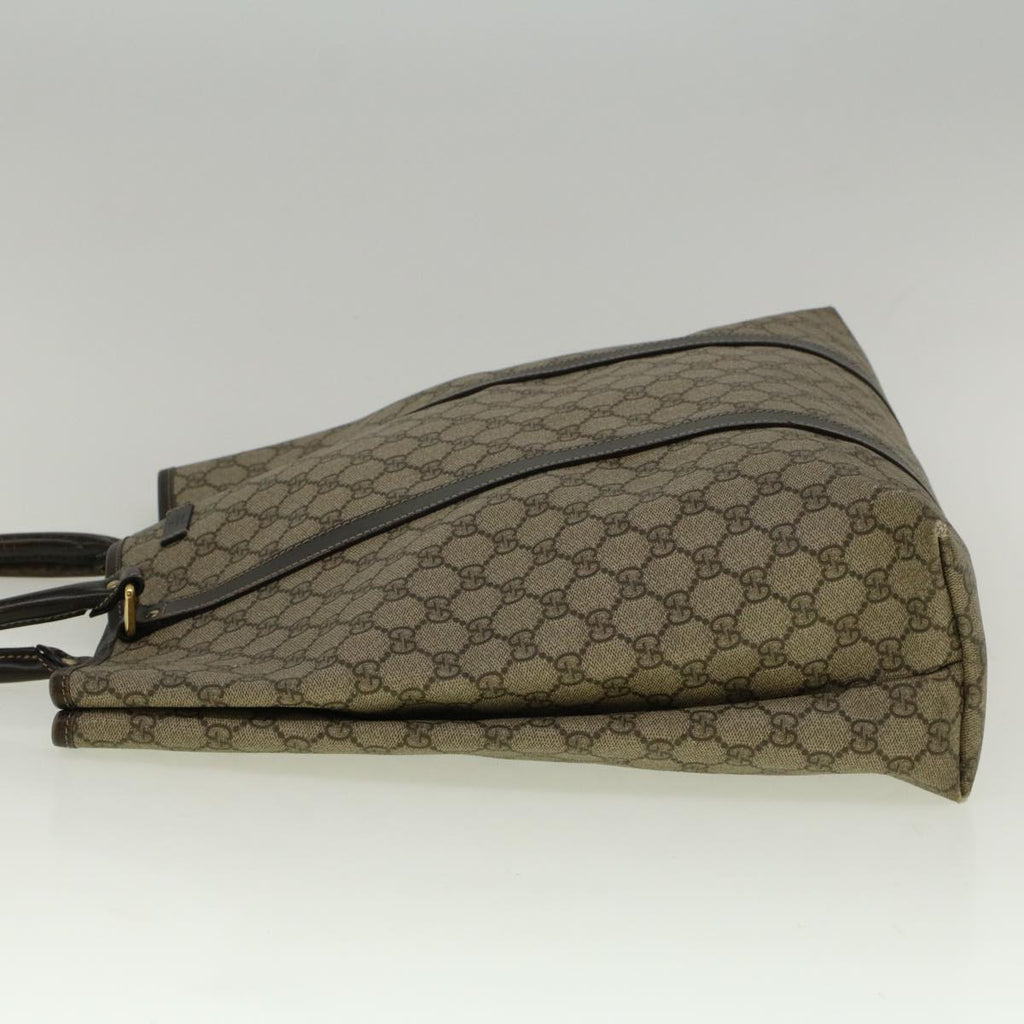 GUCCI GG Supreme Tote Bag PVC Leather Beige 223668 58795