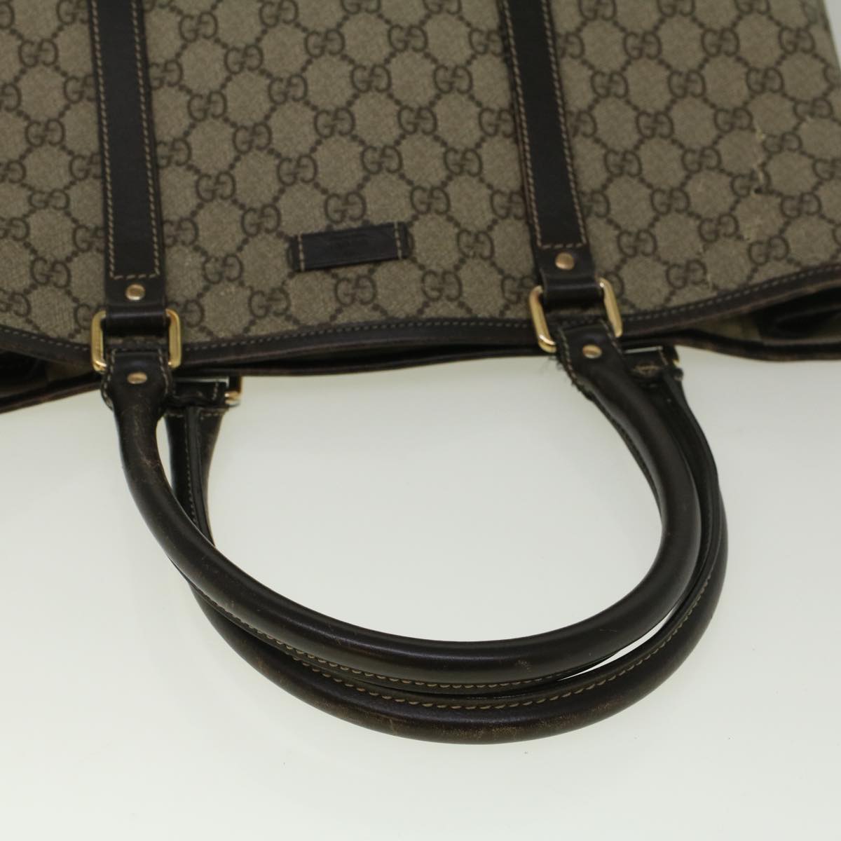 GUCCI GG Supreme Tote Bag PVC Leather Beige 223668 58795
