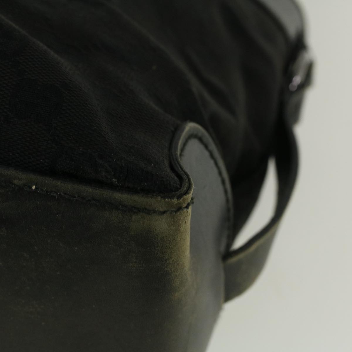 GUCCI GG Canvas Tote Bag Black 106251 58796