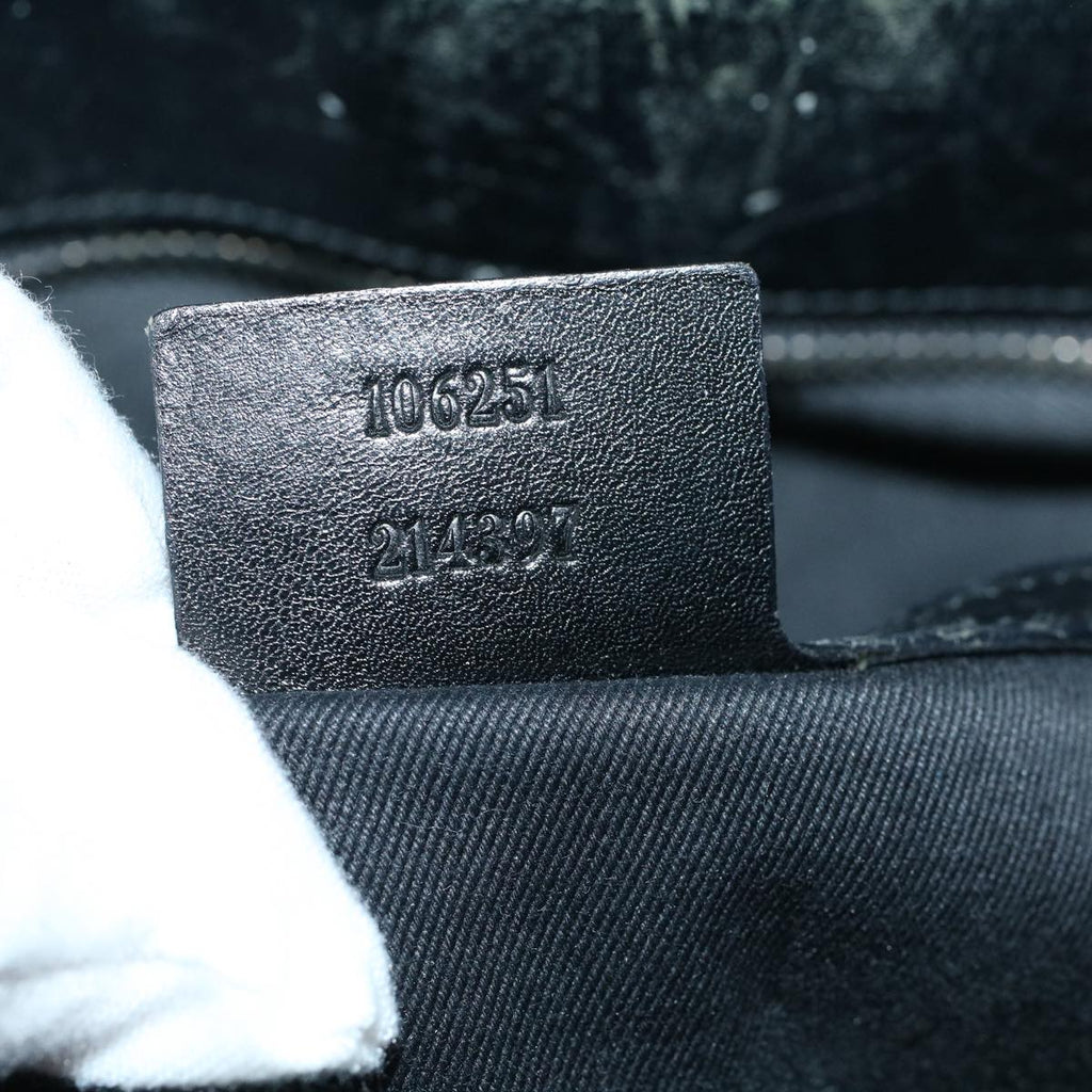 GUCCI GG Canvas Tote Bag Black 106251 58796