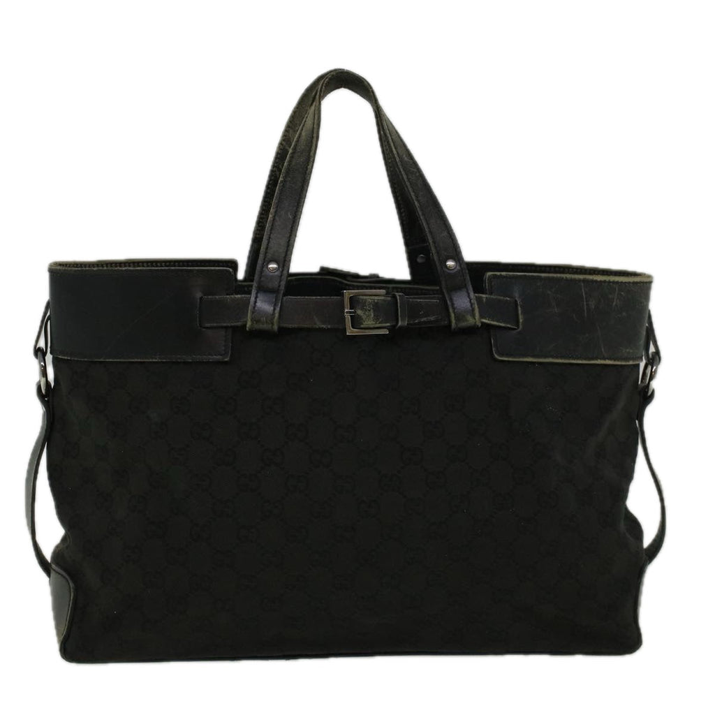 GUCCI GG Canvas Tote Bag Black 106251 58796