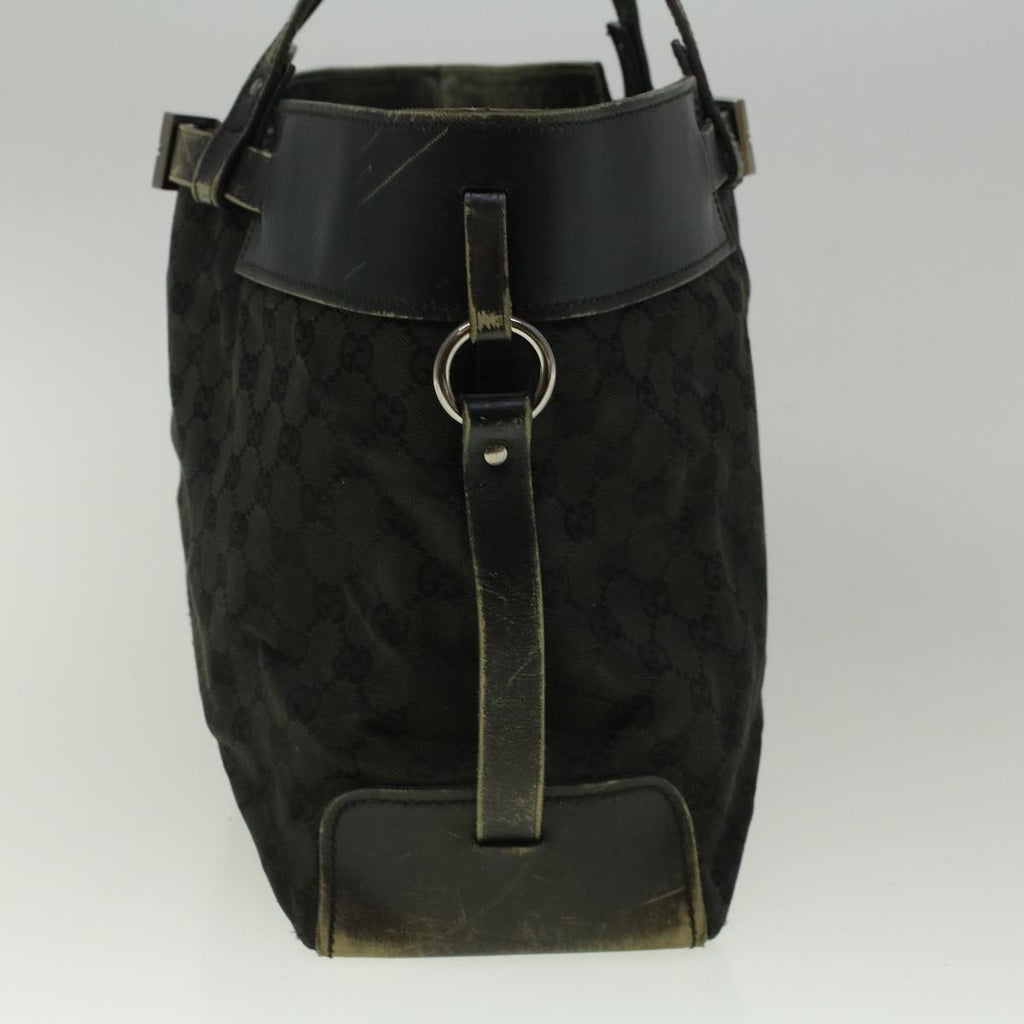 GUCCI GG Canvas Tote Bag Black 106251 58796