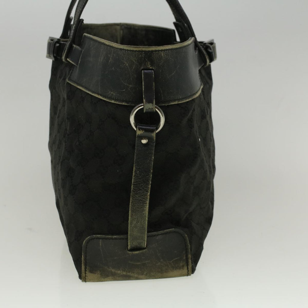 GUCCI GG Canvas Tote Bag Black 106251 58796