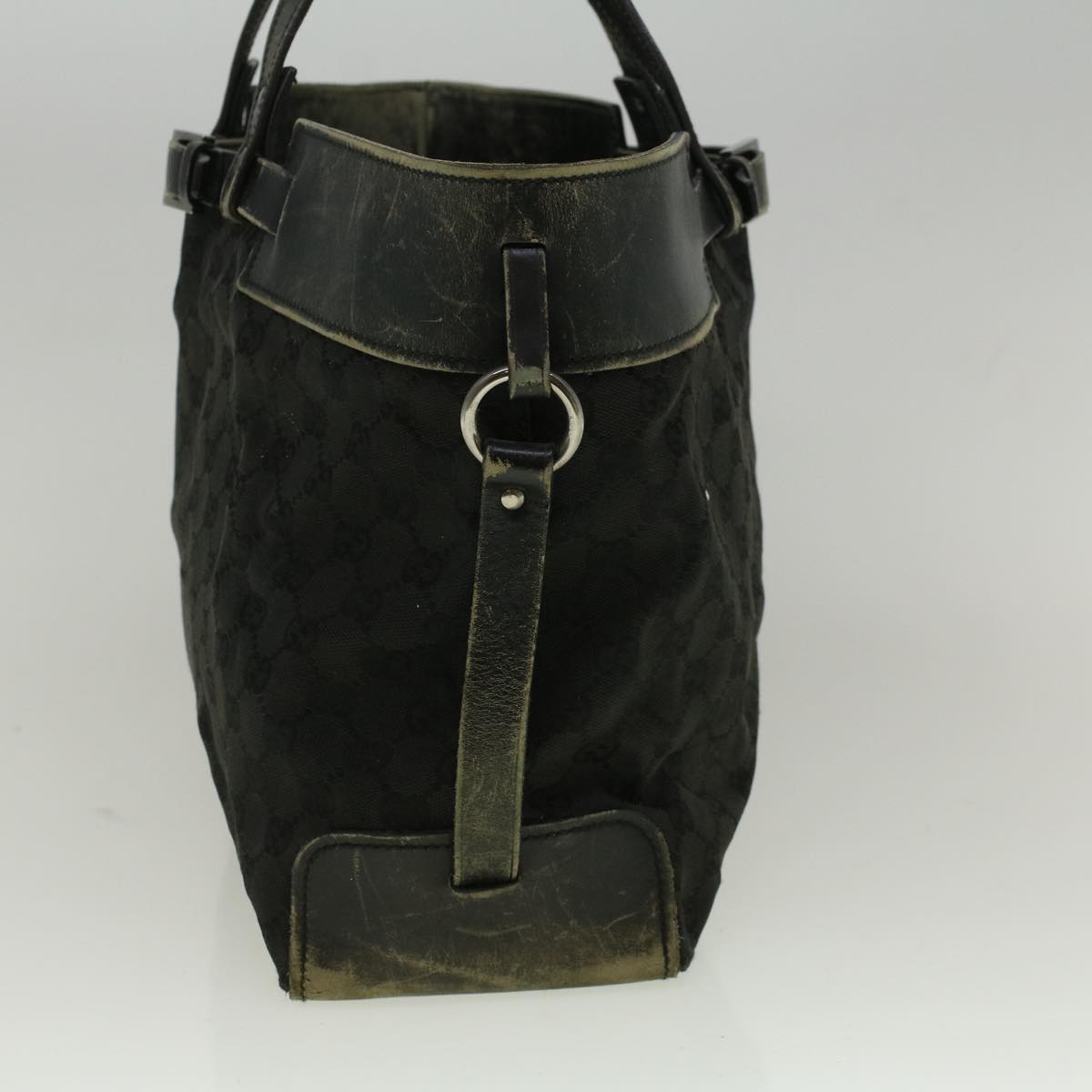 GUCCI GG Canvas Tote Bag Black 106251 58796