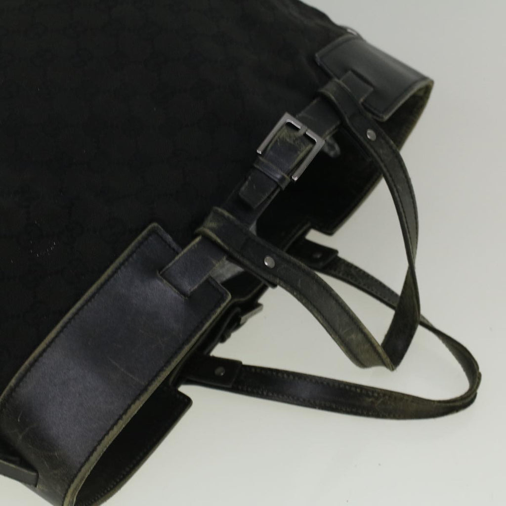 GUCCI GG Canvas Tote Bag Black 106251 58796