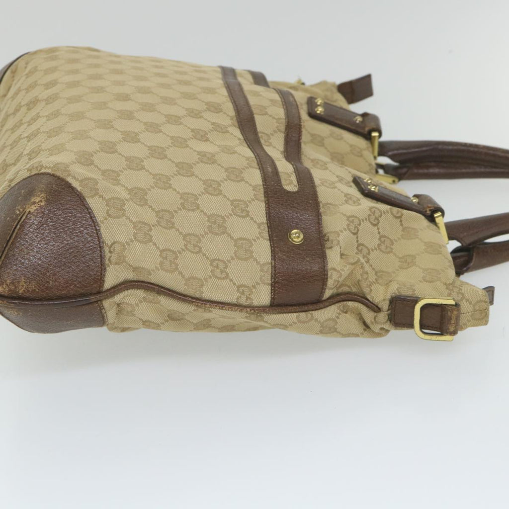 GUCCI GG Canvas Tote Bag 2way Beige 115525 203989 58799