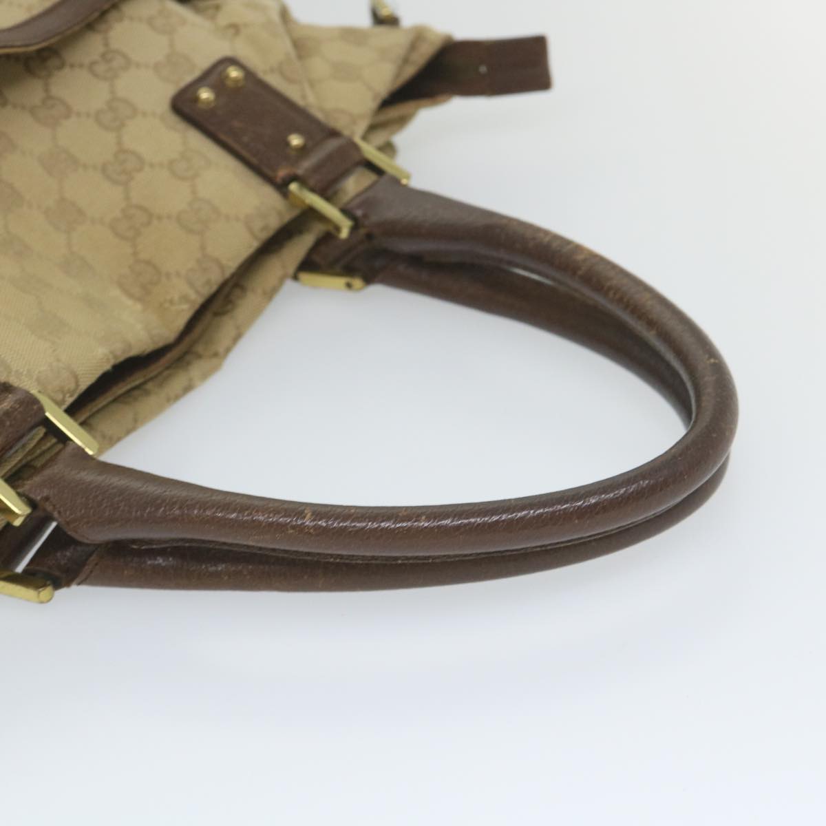 GUCCI GG Canvas Tote Bag 2way Beige 115525 203989 58799