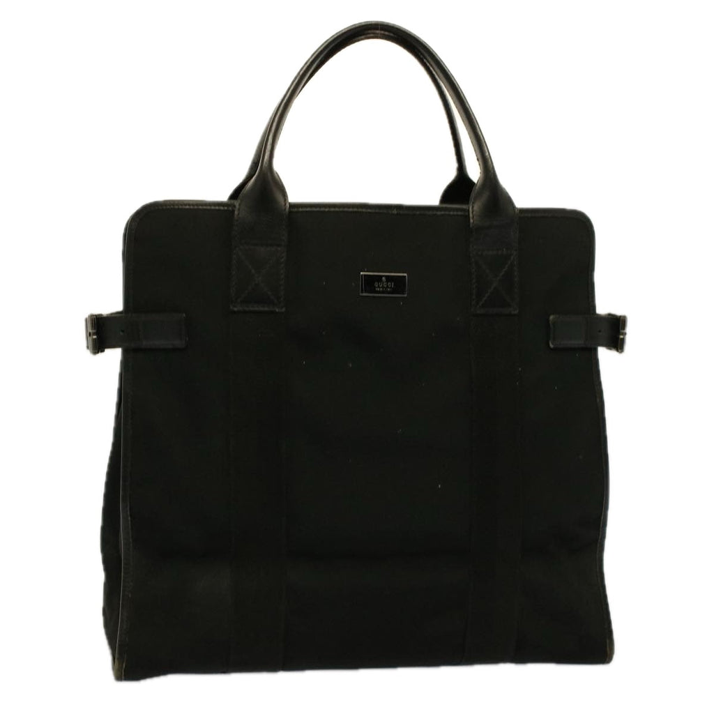 GUCCI Chain Hand Bag Nylon Black 115517 58800