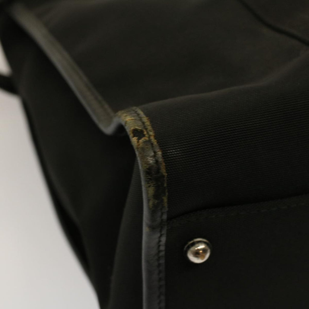 GUCCI Chain Hand Bag Nylon Black 115517 58800