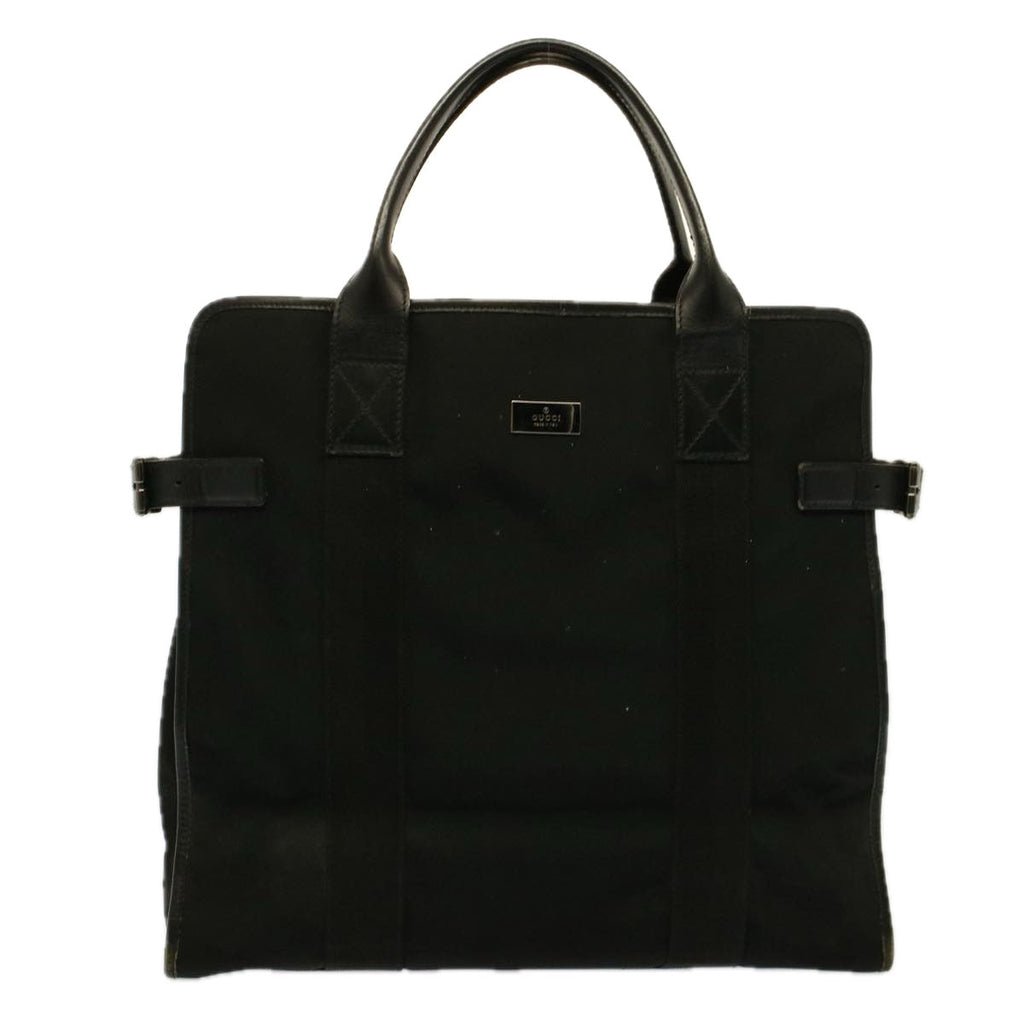 GUCCI Chain Hand Bag Nylon Black 115517 58800