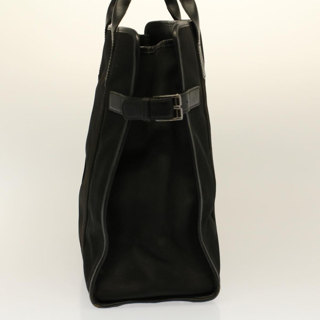 GUCCI Chain Hand Bag Nylon Black 115517 58800
