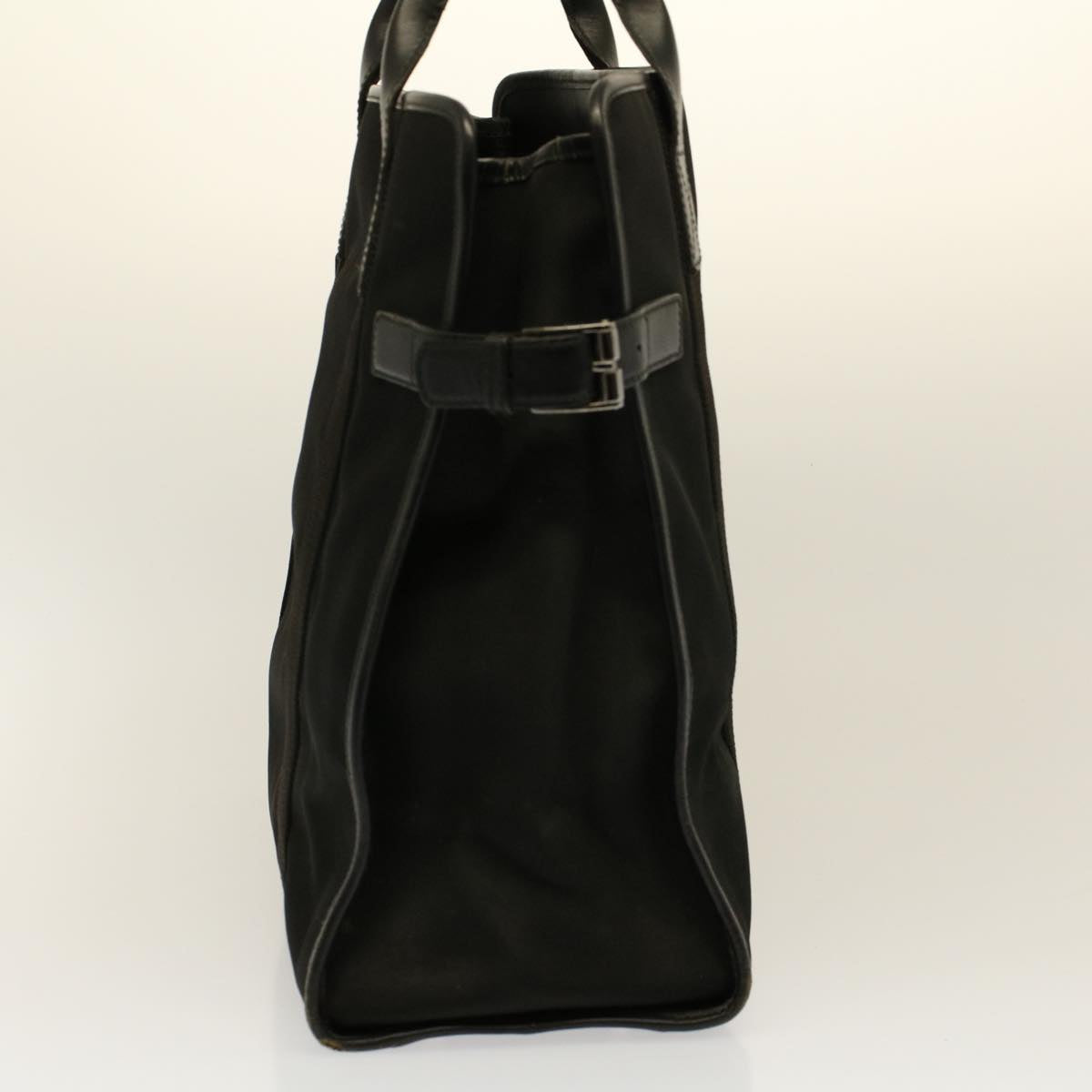 GUCCI Chain Hand Bag Nylon Black 115517 58800