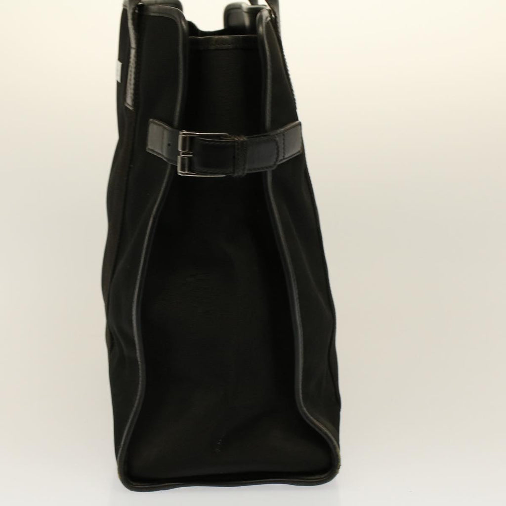 GUCCI Chain Hand Bag Nylon Black 115517 58800