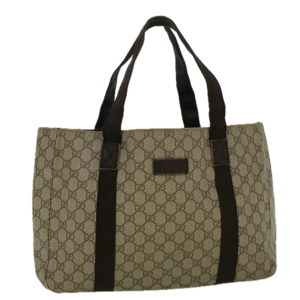 GUCCI GG Canvas Tote Bag Coated Canvas Beige 141624 58802