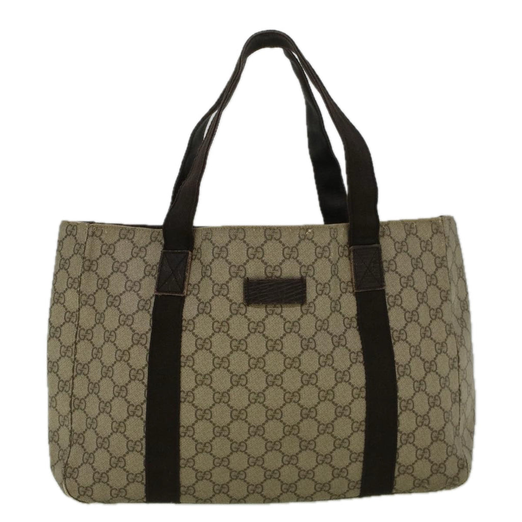 GUCCI GG Canvas Tote Bag Coated Canvas Beige 141624 58802