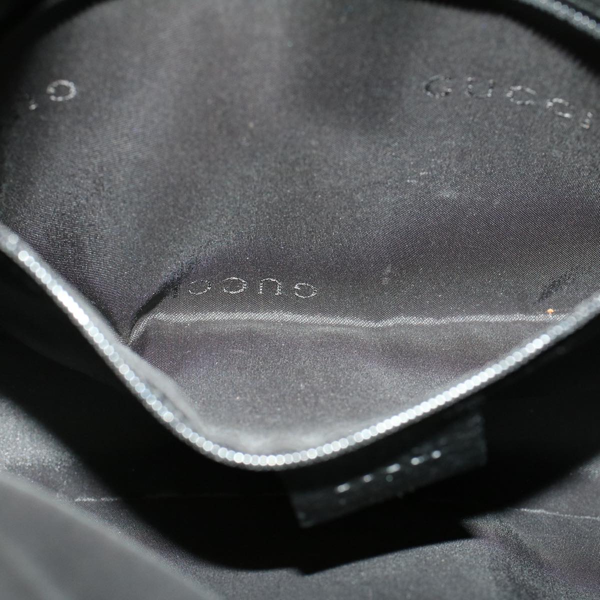 GUCCI Jackie Shoulder Bag Nylon Black 58805