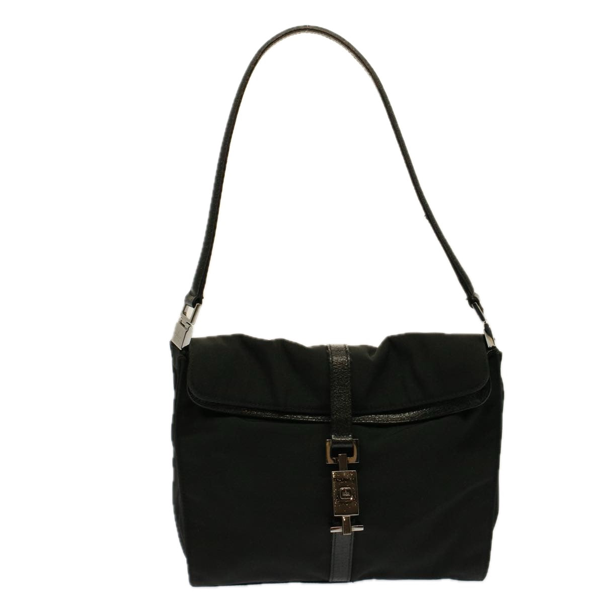 GUCCI Jackie Shoulder Bag Nylon Black 58805