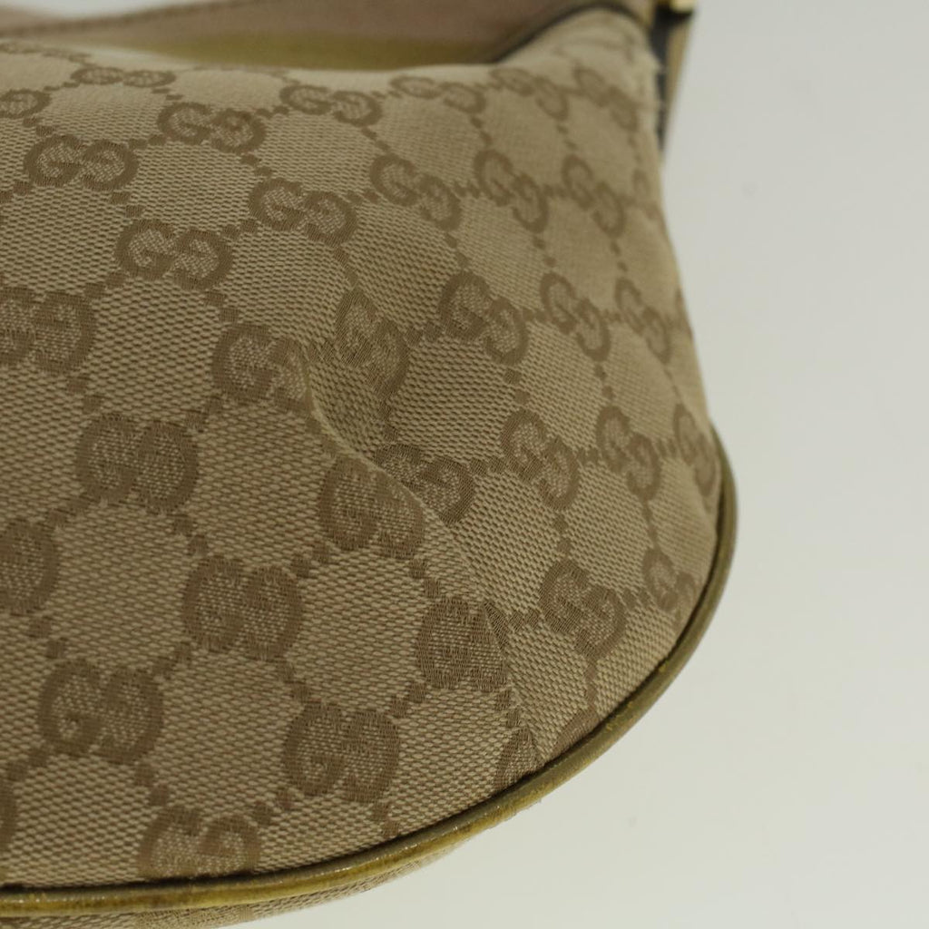 GUCCI GG Canvas Sherry Line Shoulder Bag Beige Gold 181092 58807