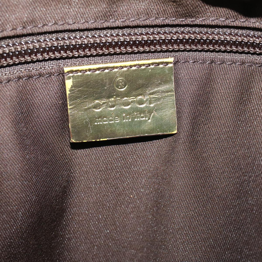 GUCCI GG Canvas Sherry Line Shoulder Bag Beige Gold 181092 58807