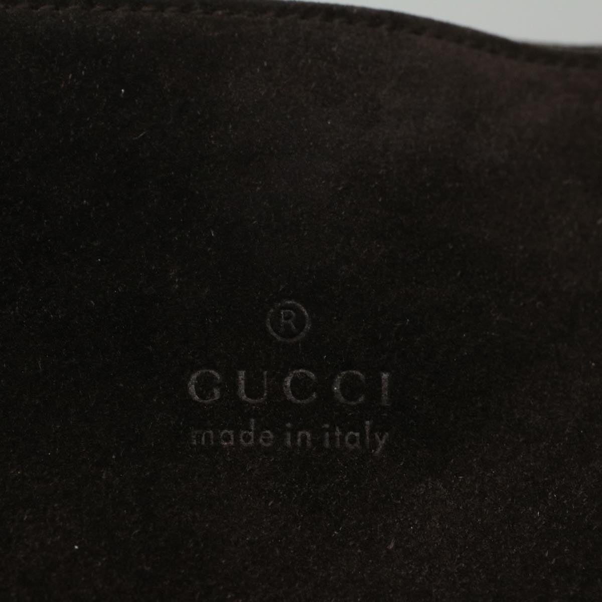 GUCCI Shoulder Bag Suede Brown 091 3167 001998 58812